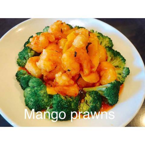 4. Spicy Mango Prawns
