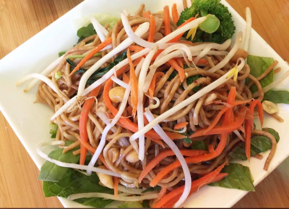 Asian Noodle Salad with Greens 