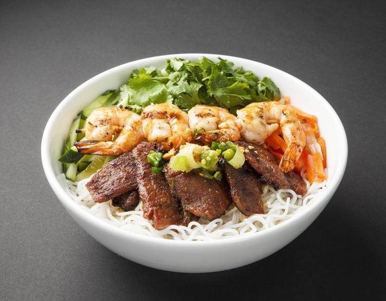 51. Grilled Meat, Grilled Shrimps over  Vermicelli