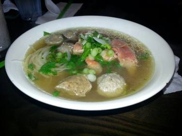 5. Rare Beef and Meatballs Pho