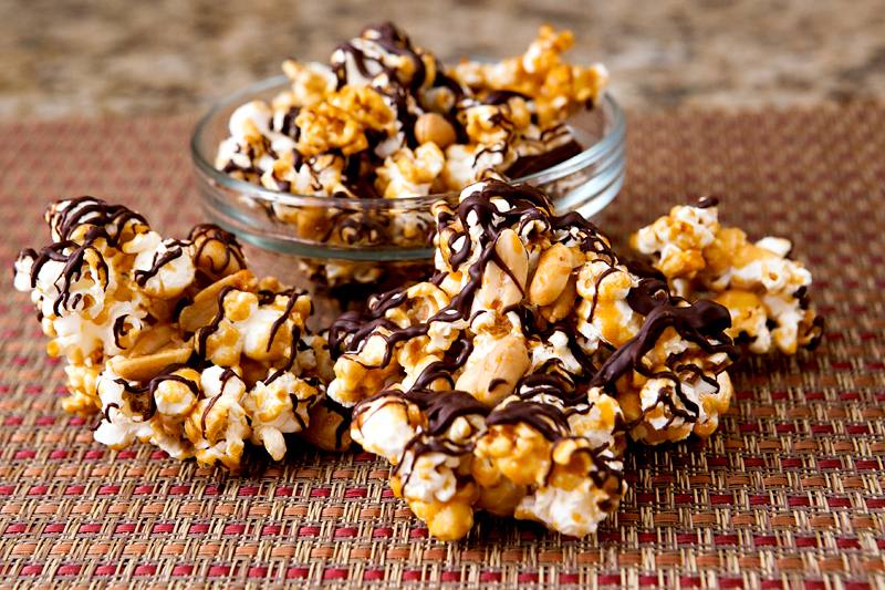 Caramel Corn w/ Chocolate Drizzle