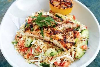 Grilled Mahi Mahi Salad 810 Calories