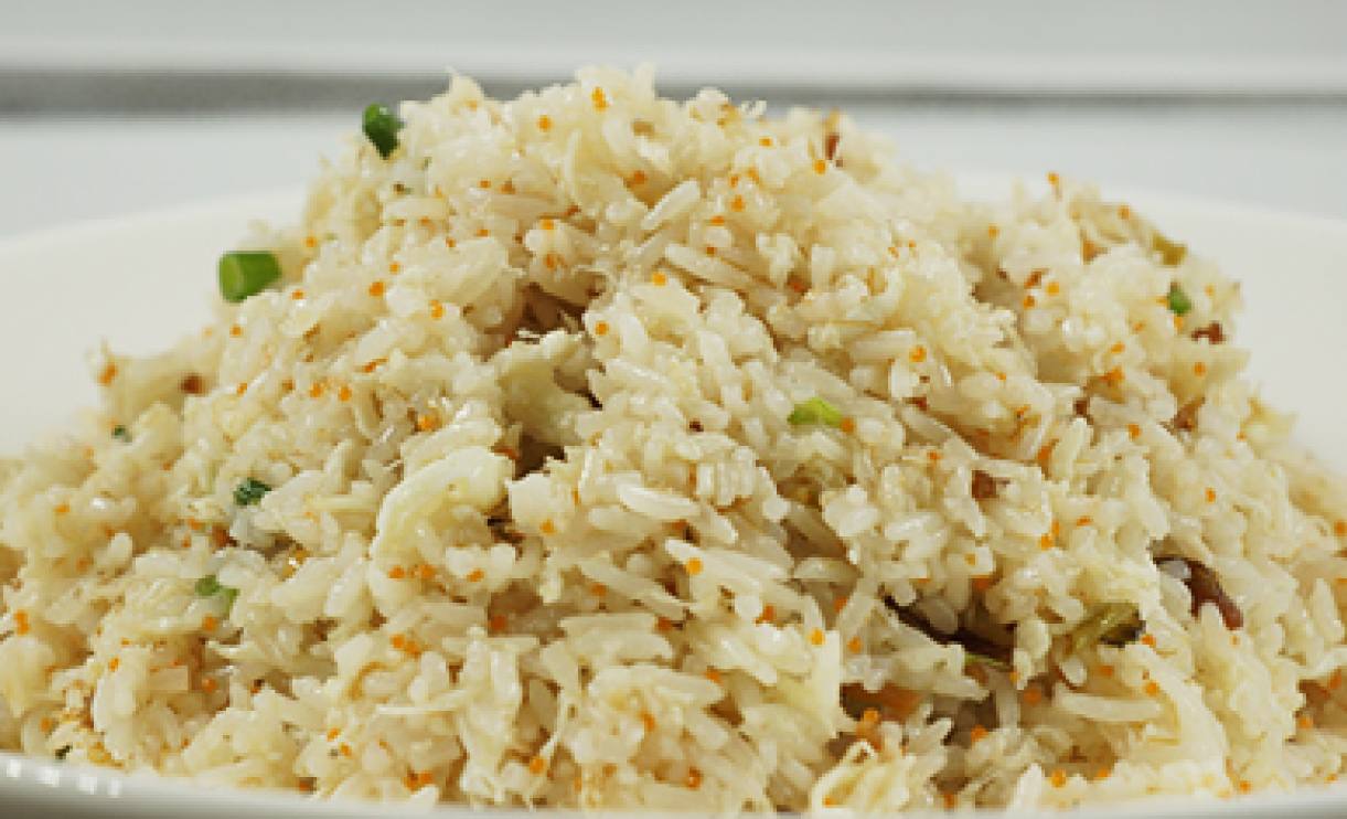 Dried Scallops Fried Rice with Egg White & Fish Egg