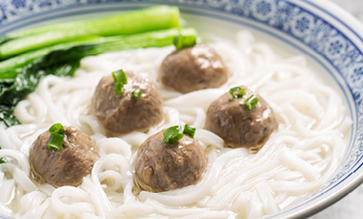 Homemade Beef Ball Noodle Soup