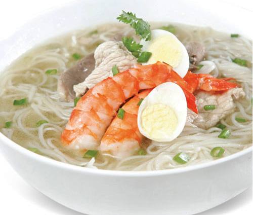 Shrimp Rice Noodle or Egg Noodle Soup - Hủ Tiếu hoặc Mì Tôm