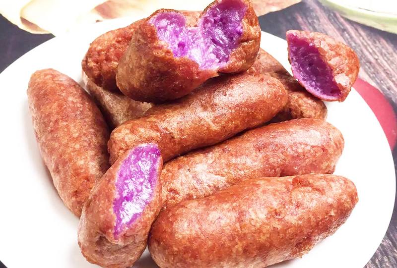 Purple Fried Wonton - Khoai Tím Chiên