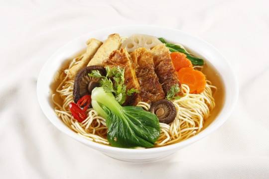 V7.Mixed Vegetable Noodle Soup - Hủ Tíu Hoặc Mì Rau Cải -  Vegetarian- Do Chay