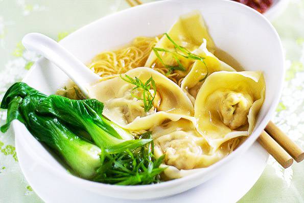 V6.Wonton Noodle Soup - Mì Hoành Thánh - Vegetarian- Do Chay