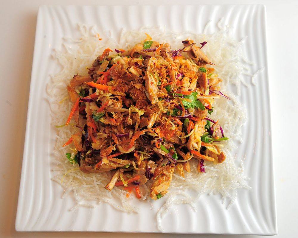 15. Chicken Noodles Salad (Nan Pyar Thoke or Nan Gyi Thoke)