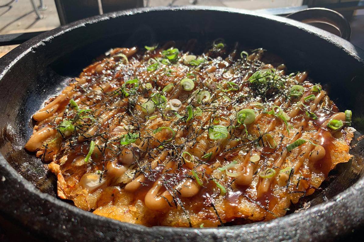 Miso Kimchee Okonomiyaki (V)