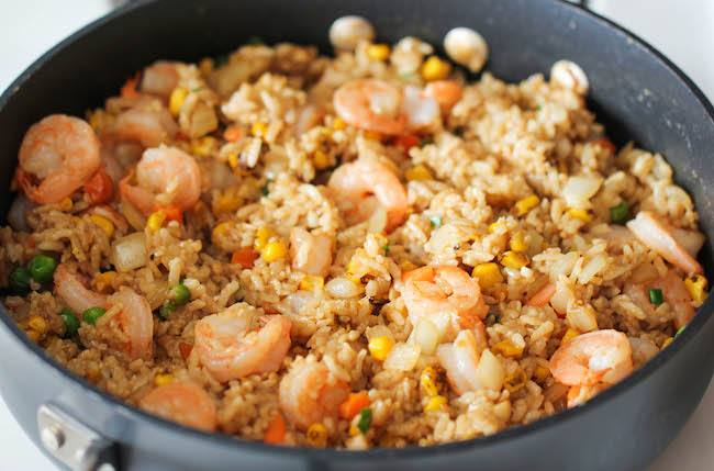 Shrimp and Chicken Fried Rice 