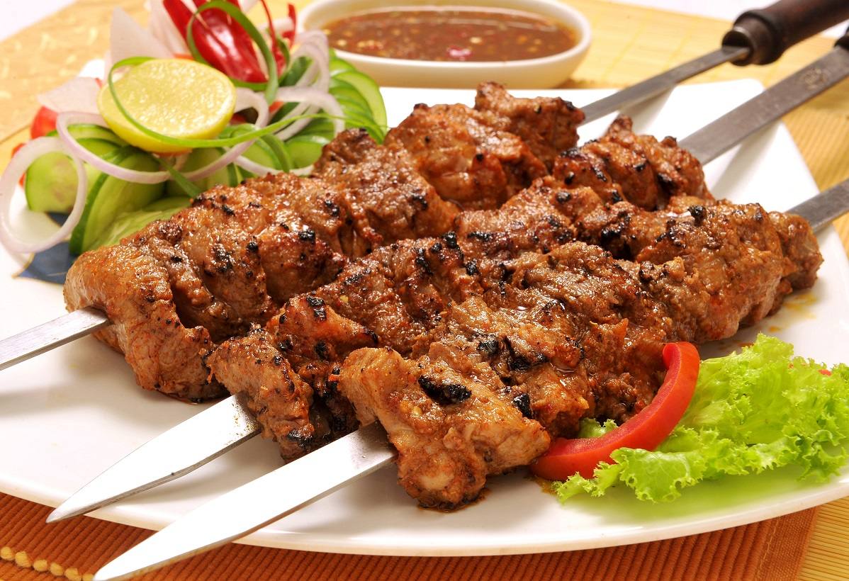 Grilled Meat Skewers (2) - Thịt Xiên Nướng