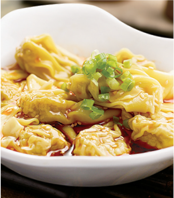 Wonton in Red Chili Oil Sauce 